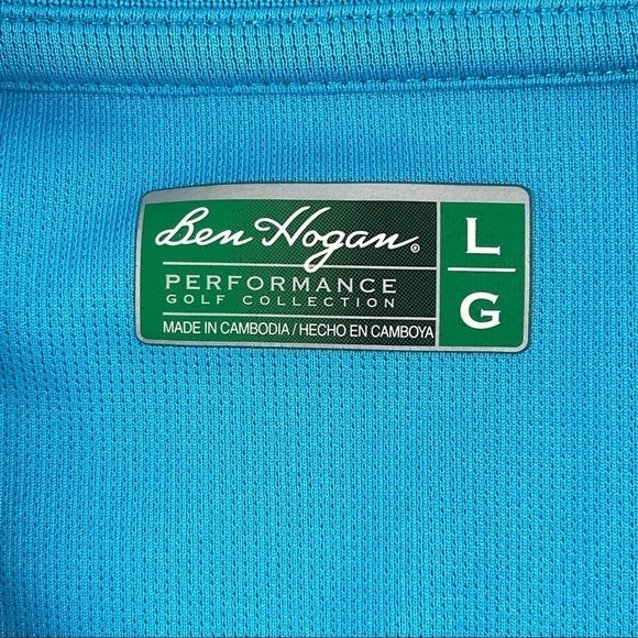 Ben Hogan Performance Golf Collection Polo Mens Large Blue - Picture 2 of 9